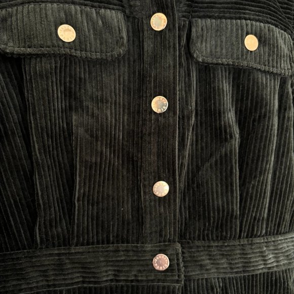 NWT SANDRO Paquita Kaki Corduroy Jumpsuit | Size French 40 / US 12-14 - Picture 6 of 7